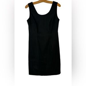 Connected Apparel Black Mini Dress‎ women’s size 8p (petite) back zip sleeveless